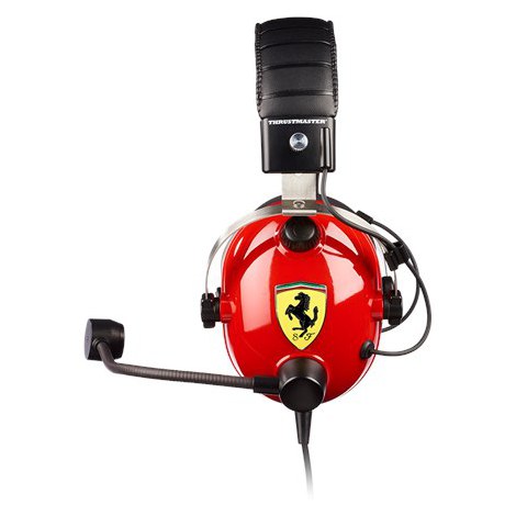 Thrustmaster | Gaming Headset | T Racing Scuderia Ferrari Edition | Wired | Noise canceling | Over-Ear | Red/Black - 8